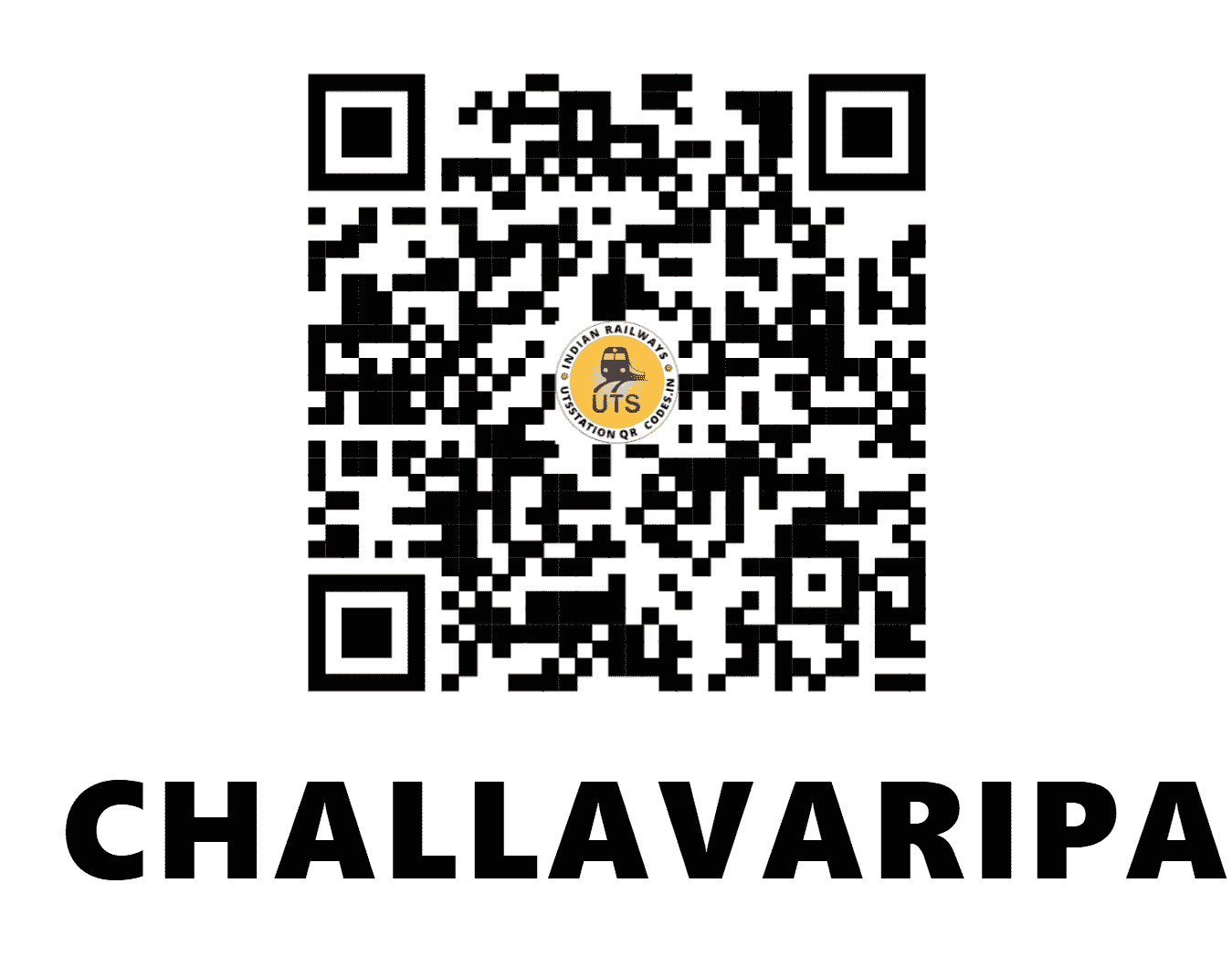 UTS QR Code for CHALLAVARIPALLE - CLPE (SC - ANDHRA PRADESH)